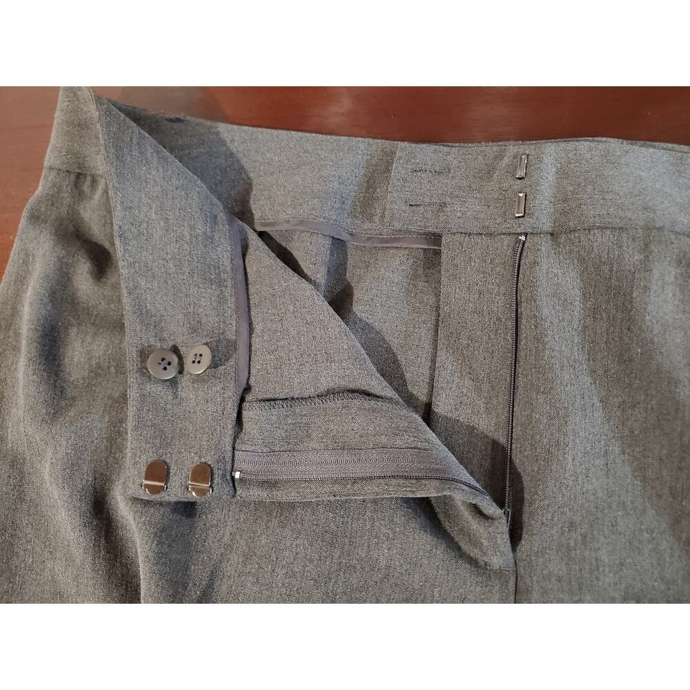 Lane Bryant Pleated Wide Leg Dress Pants Size 18 Tall Gray Career Office Work - Picture 4 of 10